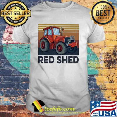Red shed trucker vintage shirt