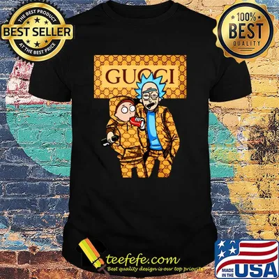 Rick and Morty Gucci shirt