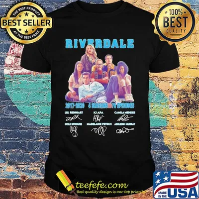Riverdale 2017 2020 4 seasons 76 episodes signatures shirt