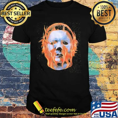 Rock rebel halloween ii michael myers flames shirt