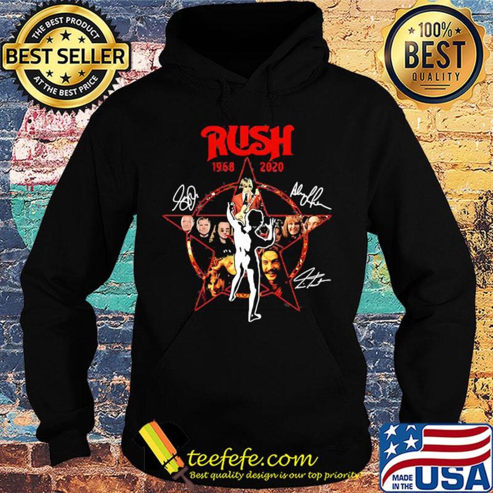 Rush 1968 2020 characters signatures star s Hoodie Rush 1968 2020 characters signatures star s Hoodie