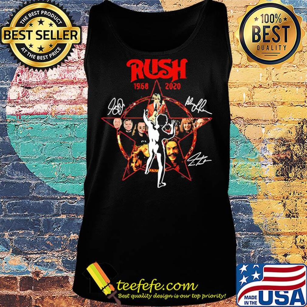 Rush 1968 2020 characters signatures star s Tank top Rush 1968 2020 characters signatures star s Tank top