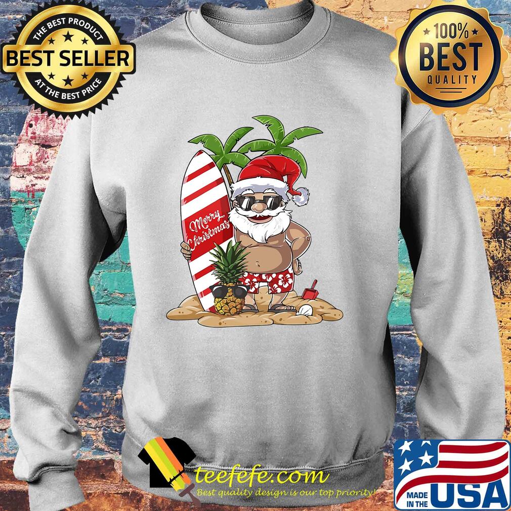 Santa Claus Hawaiian Surfing s Sweater Santa Claus Hawaiian Surfing s Sweater