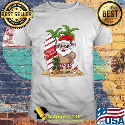 Santa Claus Hawaiian Surfing shirt