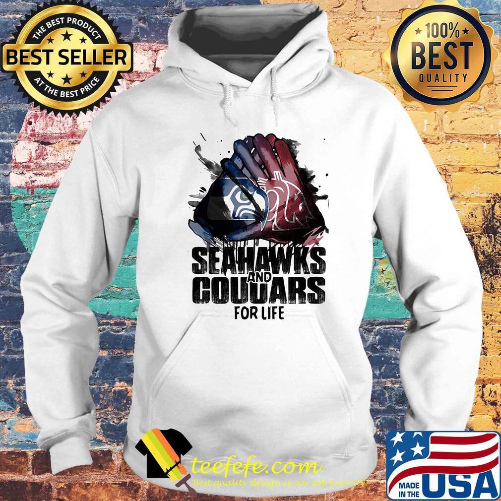 Seattle seahawks and washington state cougars for life art s Hoodie Seattle seahawks and washington state cougars for life art s Hoodie