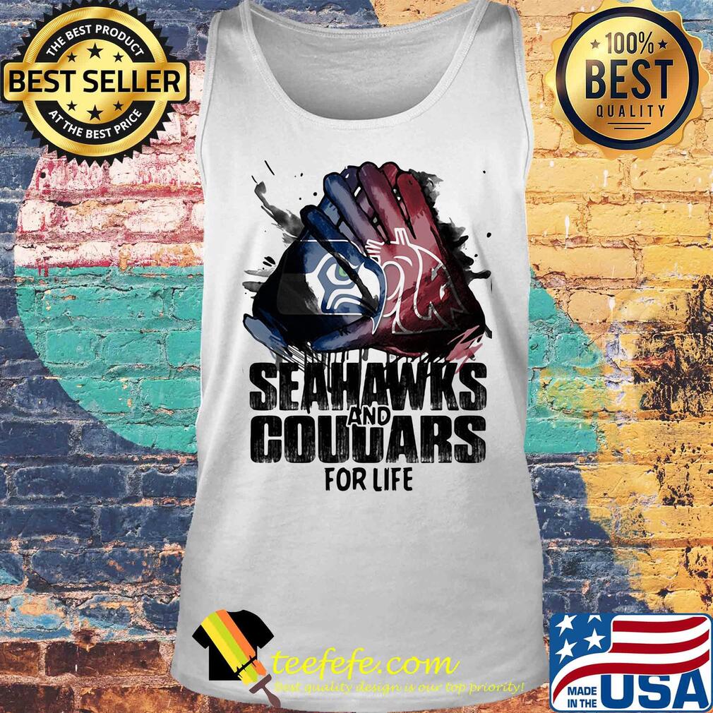 Seattle seahawks and washington state cougars for life art s Tank top Seattle seahawks and washington state cougars for life art s Tank top