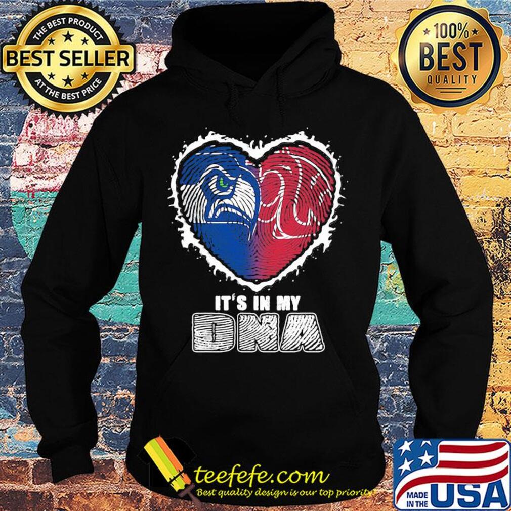 Seattle seahawks and washington state cougars it's in my dna s Hoodie Seattle seahawks and washington state cougars it's in my dna s Hoodie