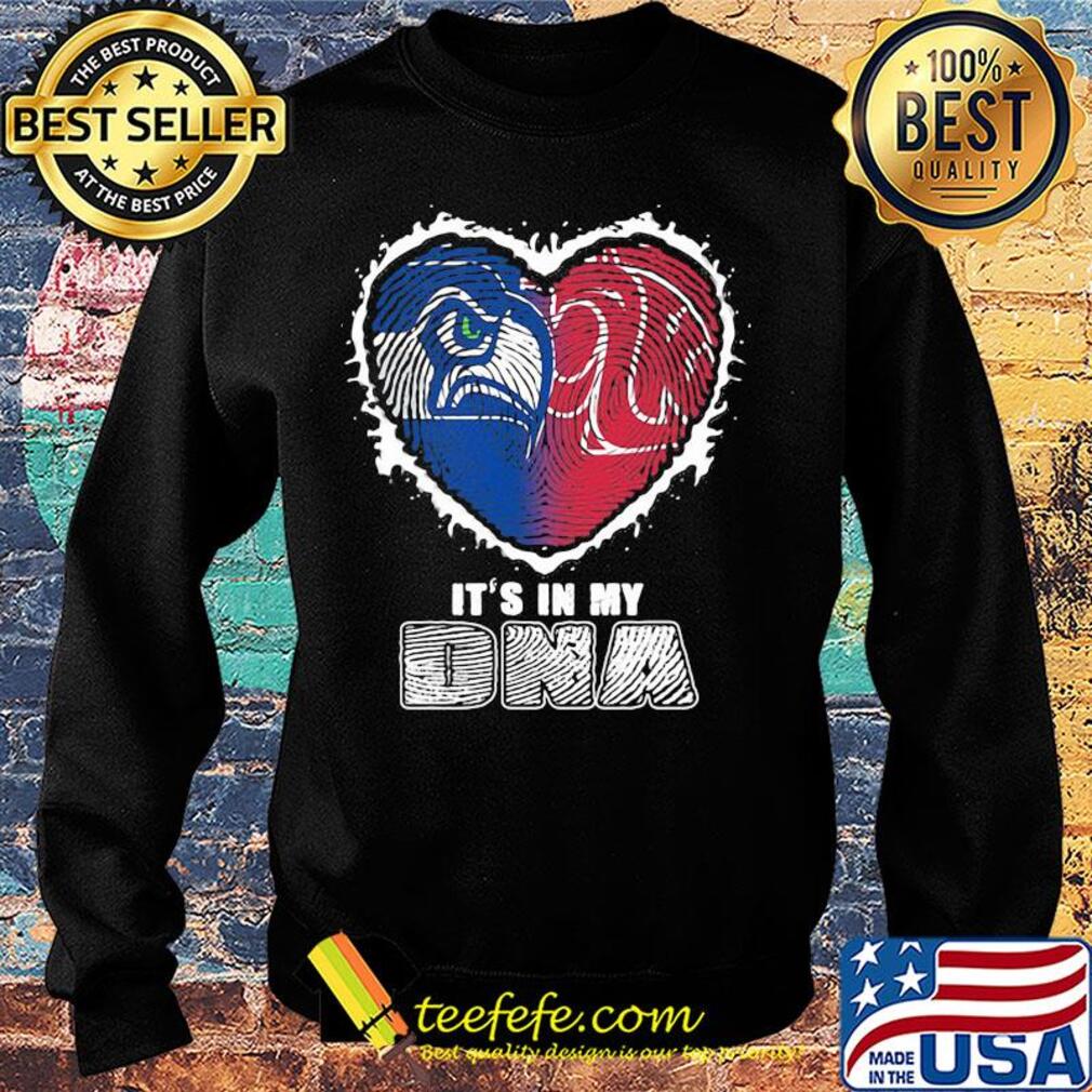 Seattle seahawks and washington state cougars it's in my dna s Sweater Seattle seahawks and washington state cougars it's in my dna s Sweater