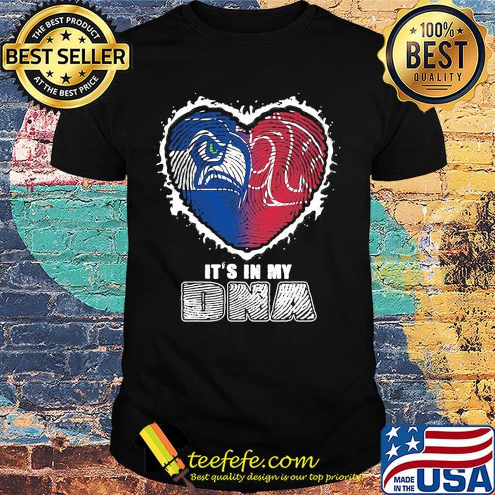 Seattle seahawks and washington state cougars it's in my dna shirt