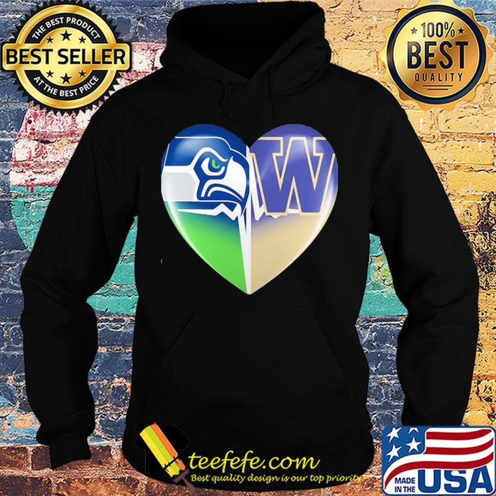 Seattle seahawks and winnipeg blue bombers heart heartbeat s Hoodie Seattle seahawks and winnipeg blue bombers heart heartbeat s Hoodie