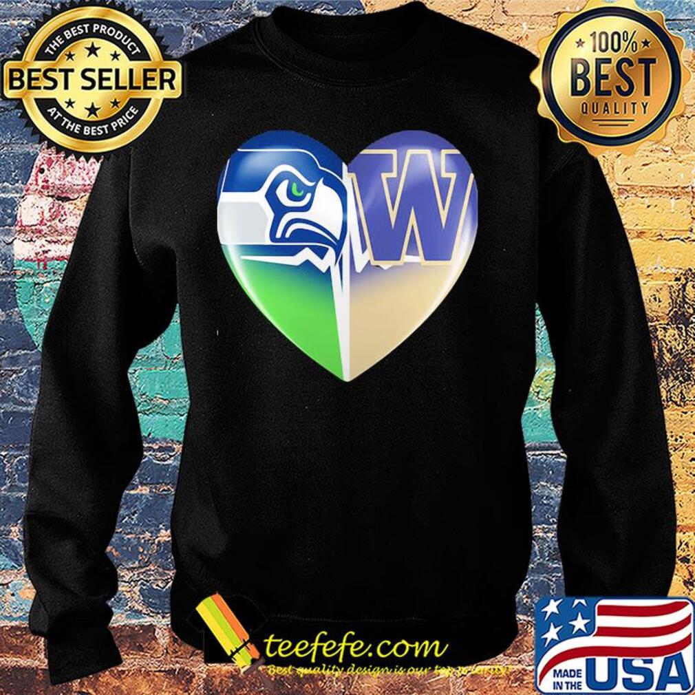 Seattle seahawks and winnipeg blue bombers heart heartbeat s Sweater Seattle seahawks and winnipeg blue bombers heart heartbeat s Sweater