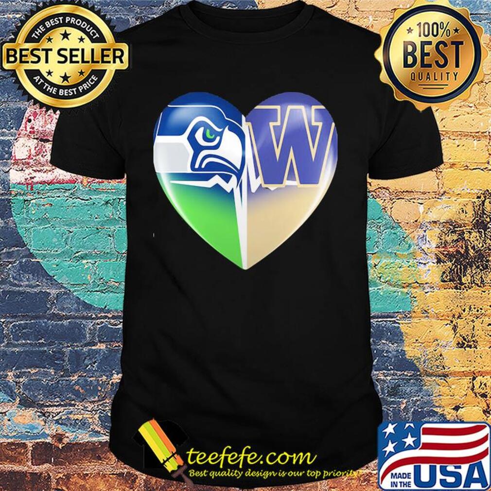 Seattle seahawks and winnipeg blue bombers heart heartbeat shirt Seattle seahawks and winnipeg blue bombers heart heartbeat shirt