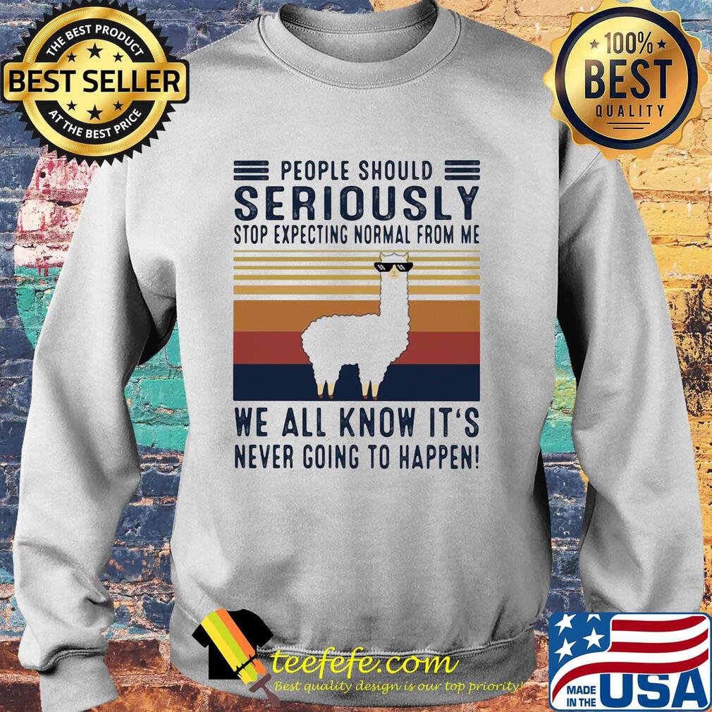 Sheep people should seriously stop expecting normal from me we all it's never going to happen vintage s Sweater Sheep people should seriously stop expecting normal from me we all it's never going to happen vintage s Sweater