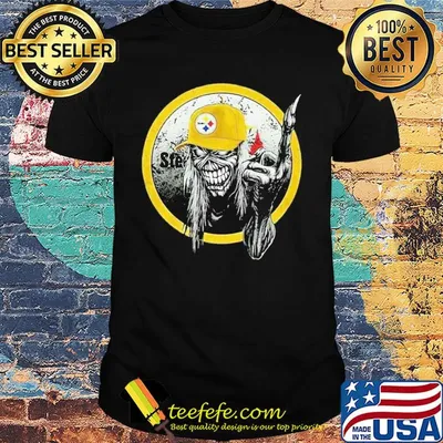 Skull fans Pittsburgh steelers football logo shirt