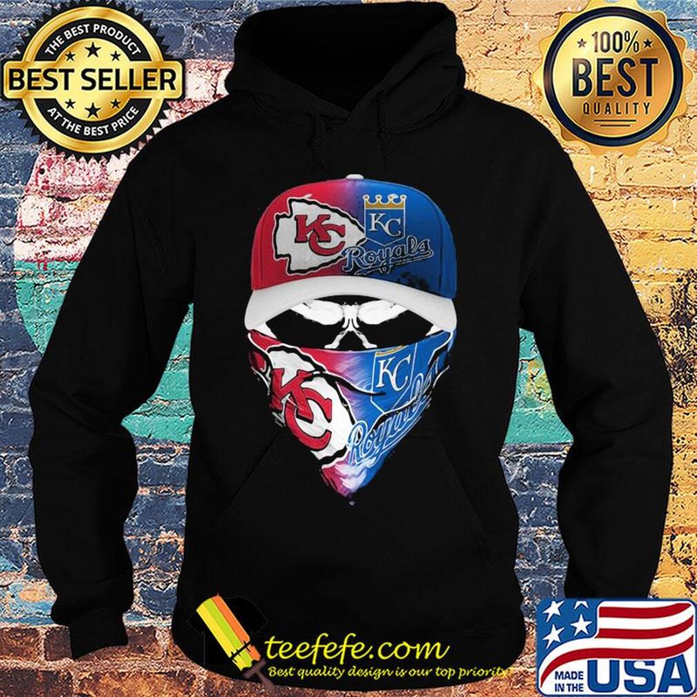 Skull mask kansas city chiefs and kansas city royals s Hoodie Skull mask kansas city chiefs and kansas city royals s Hoodie
