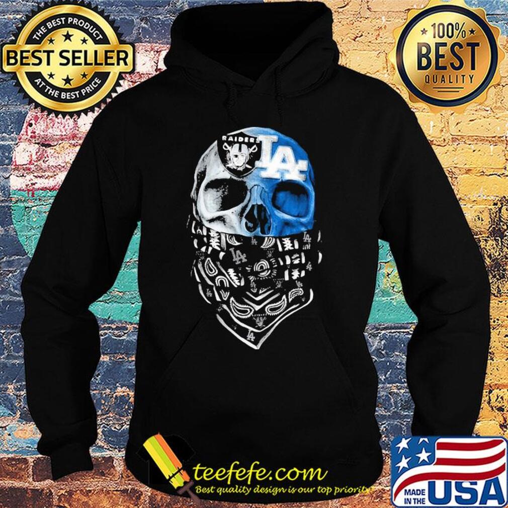 Skull mask oakland raiders and los angeles dodgers logo s Hoodie Skull mask oakland raiders and los angeles dodgers logo s Hoodie