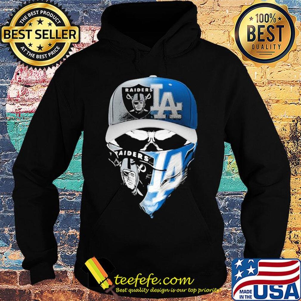 Skull mask oakland raiders and los angeles dodgers s Hoodie Skull mask oakland raiders and los angeles dodgers s Hoodie