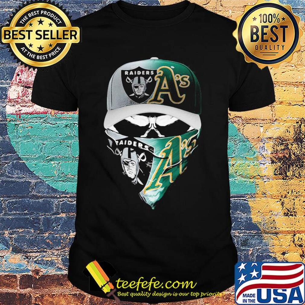 Skull Mask Oakland Raiders And Oakland A's shirt