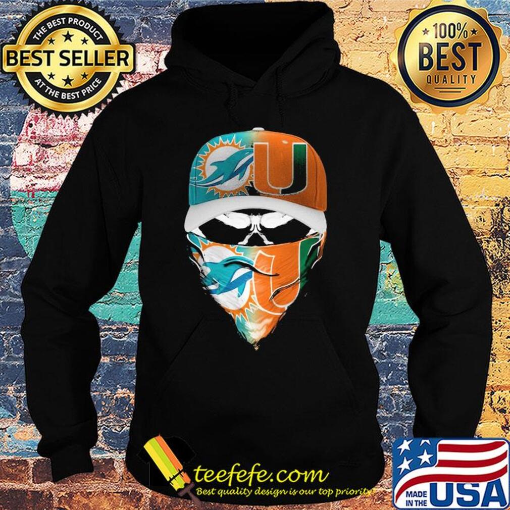 Skull mask player miami dolphins and miami hurricanes s Hoodie Skull mask player miami dolphins and miami hurricanes s Hoodie