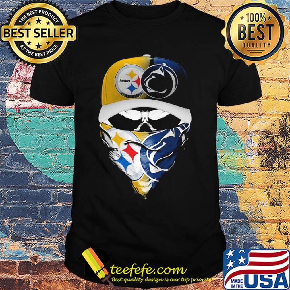 Skull mask player pittsburgh steelers vs penn state nittany lions shirt