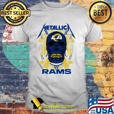 Skull metallica los angeles rams shirt