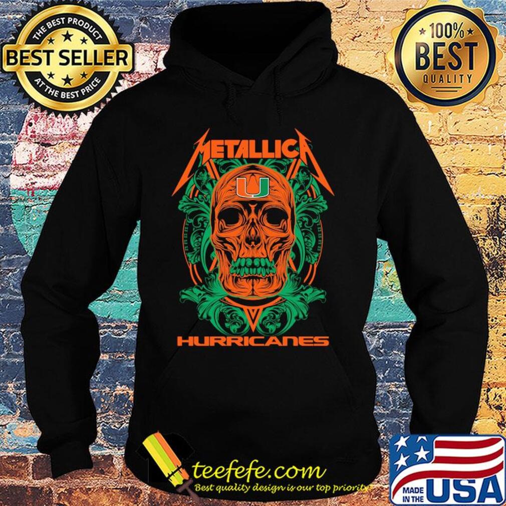 Skull Metallica Miami Hurricanes football fish s Hoodie Skull Metallica Miami Hurricanes football fish s Hoodie