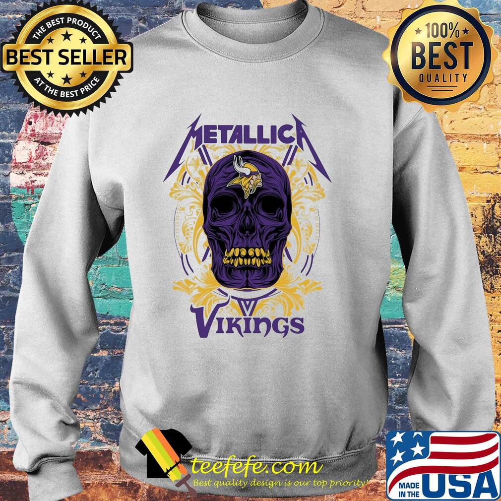 Skull metallica minnesota vikings s Sweater Skull metallica minnesota vikings s Sweater