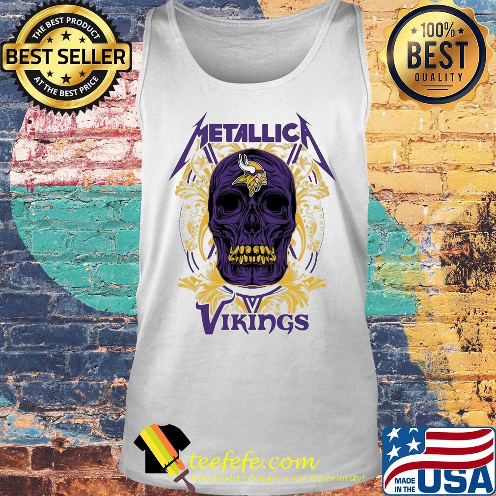 Skull metallica minnesota vikings s Tank top Skull metallica minnesota vikings s Tank top