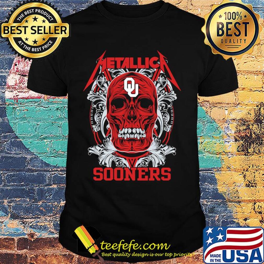 Skull metallica oklahoma sooners football fish shirt Skull metallica oklahoma sooners football fish shirt
