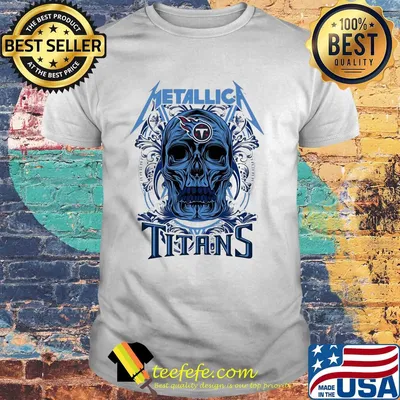 Skull metallica tennessee titans shirt