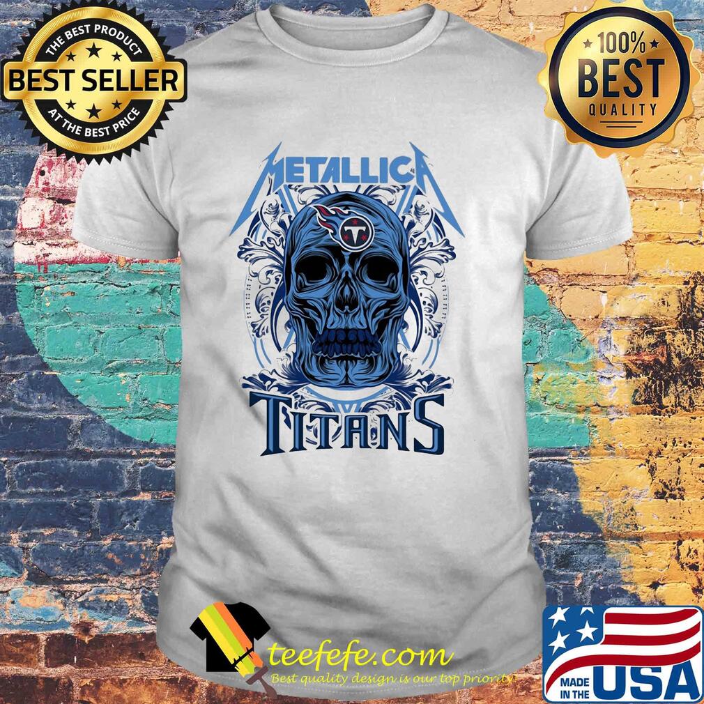 Skull metallica tennessee titans shirt