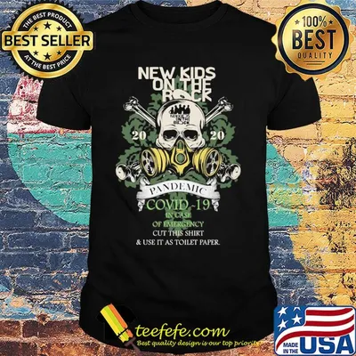 Skull new kids on the rock 2020 pandemic covid-19 in case of emergency cut this shirt and use it as toilet paper shirt