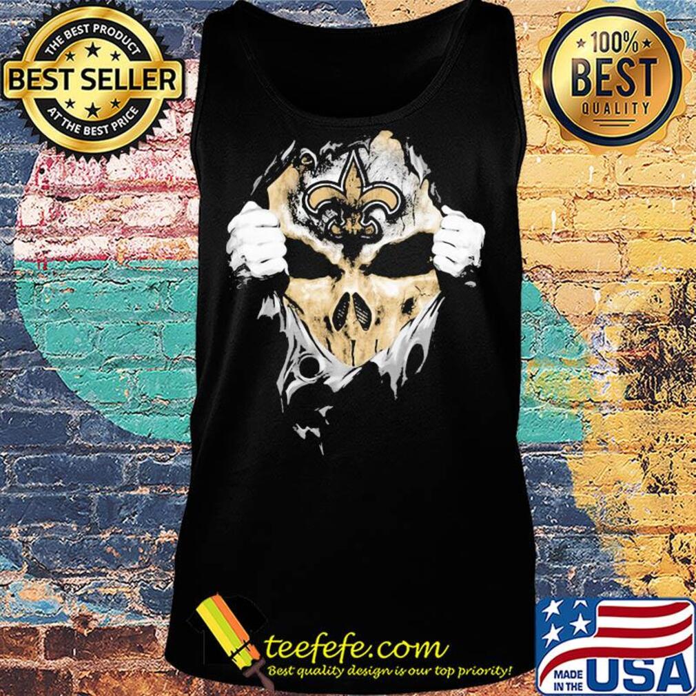 Skull new orleans saints hands s Tank top Skull new orleans saints hands s Tank top