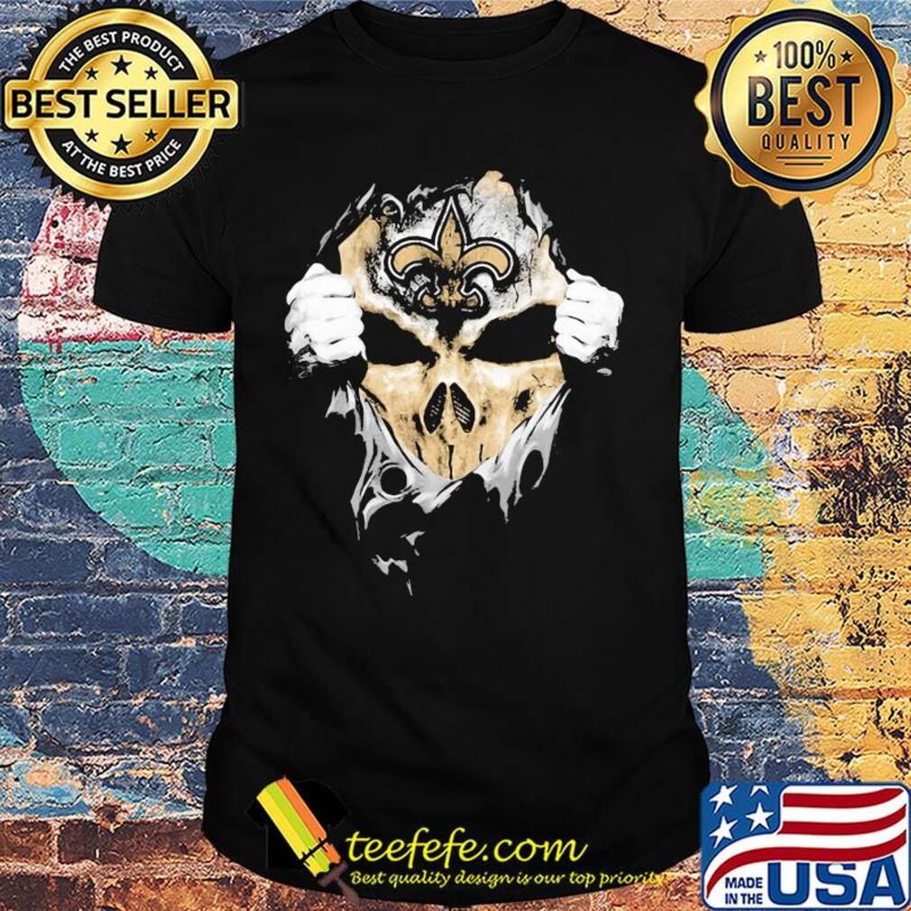 Skull new orleans saints hands shirt Skull new orleans saints hands shirt