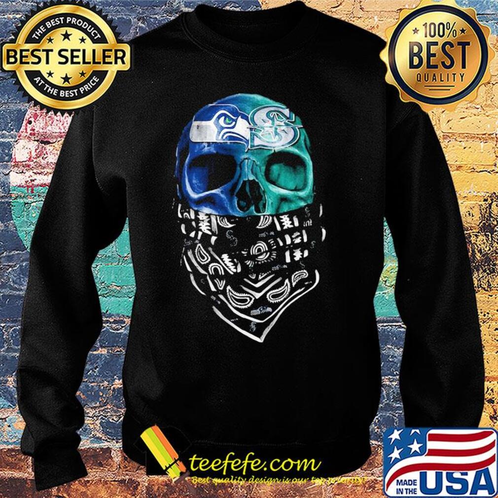 Skull seattle seahawks and seattle mariners s Sweater Skull seattle seahawks and seattle mariners s Sweater