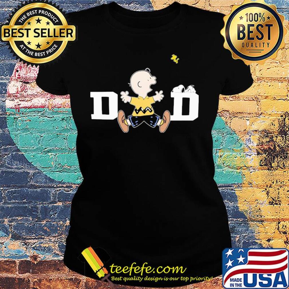 Snoopy and charlie brown dad happy father's day s Ladies tee Snoopy and charlie brown dad happy father's day s Ladies tee