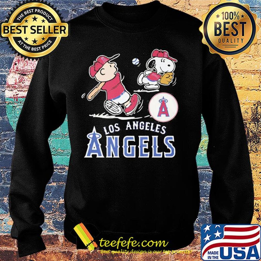 Snoopy and charlie brown playing baseball los angeles angels s Sweater Snoopy and charlie brown playing baseball los angeles angels s Sweater