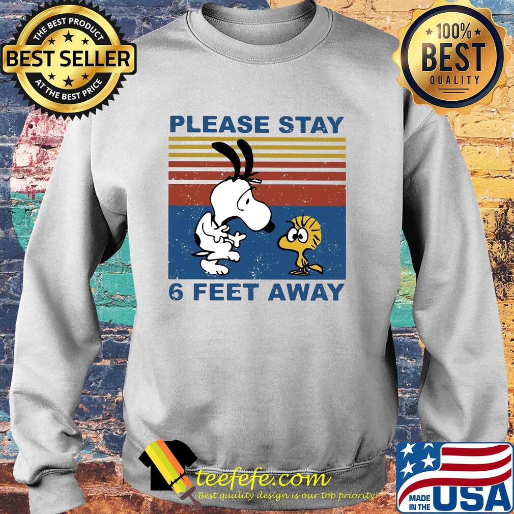 Snoopy and woodstock please stay 6 feet away vintage s Sweater Snoopy and woodstock please stay 6 feet away vintage s Sweater