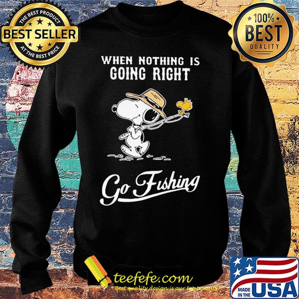 Snoopy and woodstock when nothing is going right go fishing s Sweater Snoopy and woodstock when nothing is going right go fishing s Sweater