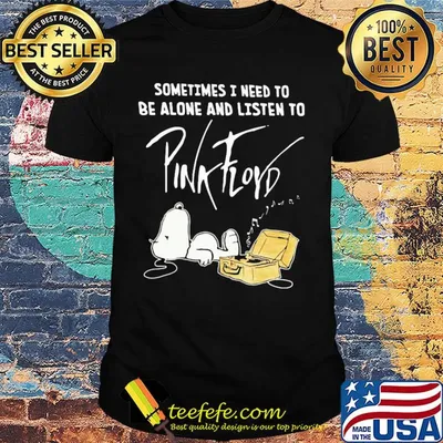 Snoopy sometimes I need to be alone and listen to pink floyd music shirt