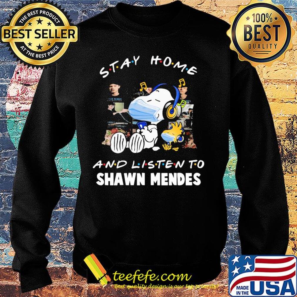 Snoopy wear mask stay home and listen to shawn mendes covid-19 s Sweater Snoopy wear mask stay home and listen to shawn mendes covid-19 s Sweater