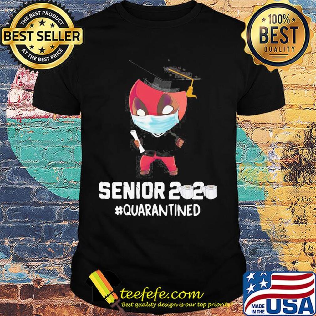 Spiderman mask senior 2020 quarantined toilet paper shirt