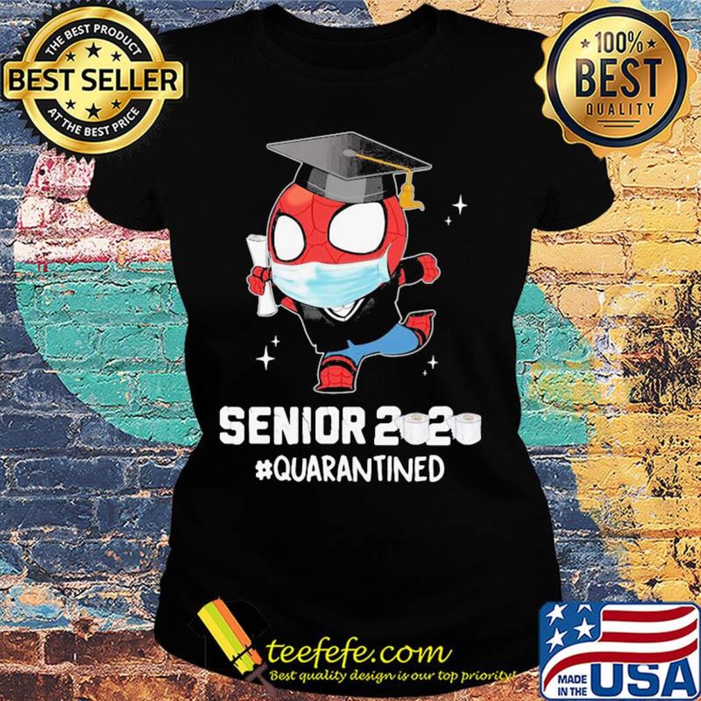 Spiderman senior 2020 quarantined toilet paper mask s Ladies tee Spiderman senior 2020 quarantined toilet paper mask s Ladies tee