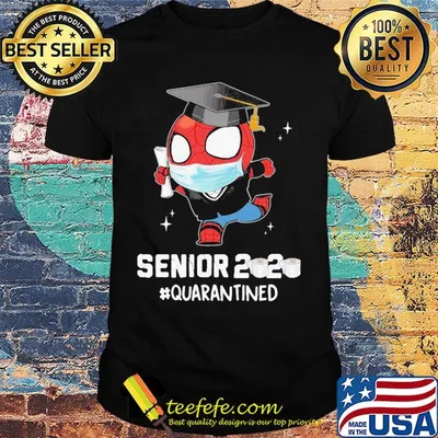 Spiderman senior 2020 quarantined toilet paper mask shirt