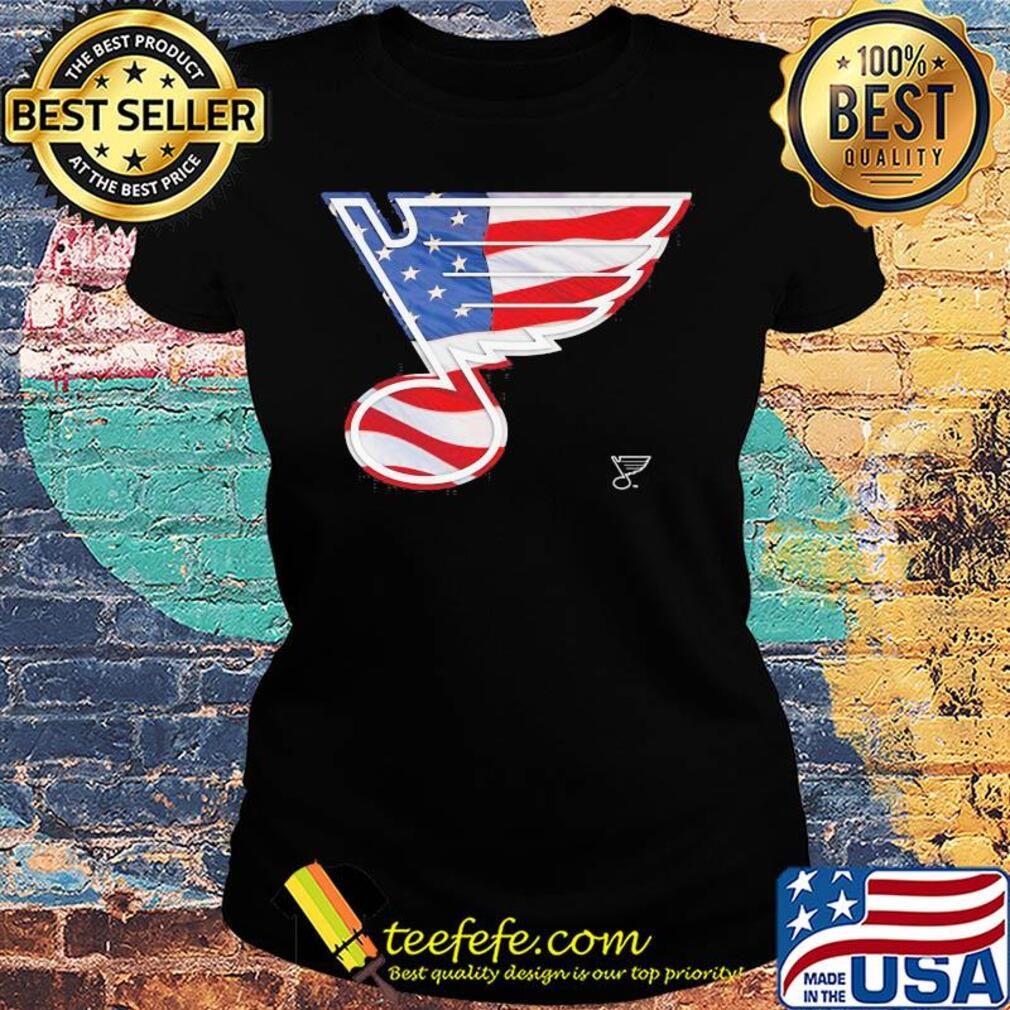 St. Louis blues hockey logo american flag independence day s Ladies tee St. Louis blues hockey logo american flag independence day s Ladies tee
