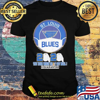 St. Louis blues logo mask 2020 the year when shit got real quarantine toilet paper shirt