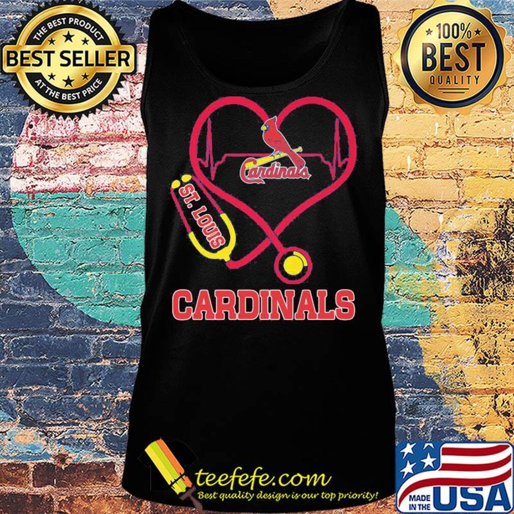 St. Louis cardinals baseball stethoscope heart s Tank top St. Louis cardinals baseball stethoscope heart s Tank top