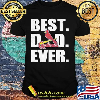 St. Louis cardinals best dad ever happy father's day logo shirt