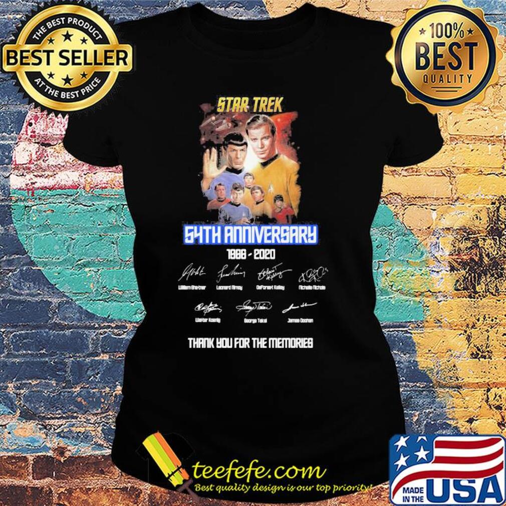 Star Trek 54th anniversary 1966 2020 signature s Ladies tee Star Trek 54th anniversary 1966 2020 signature s Ladies tee