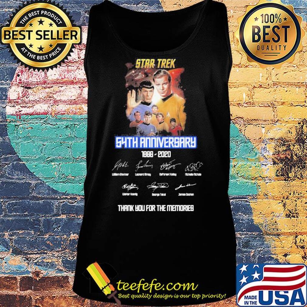 Star Trek 54th anniversary 1966 2020 signature s Tank top Star Trek 54th anniversary 1966 2020 signature s Tank top